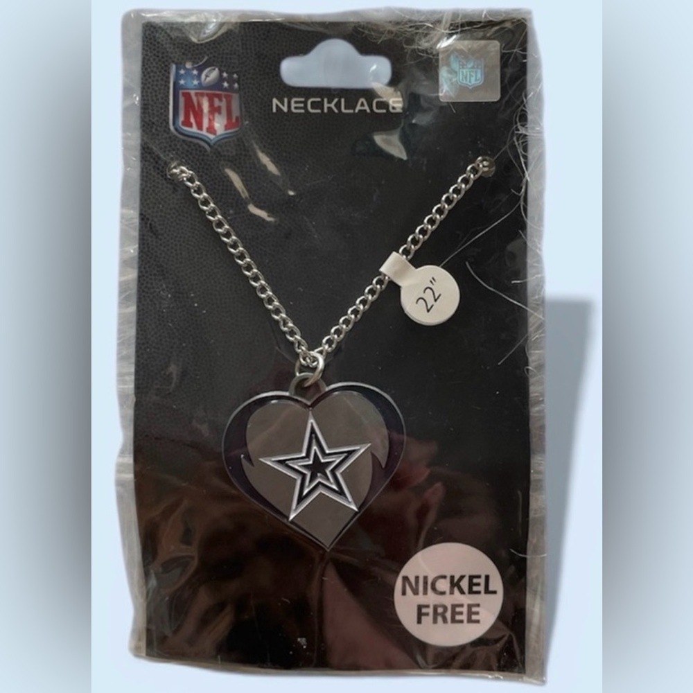 NFL Silver and Black Star Necklace